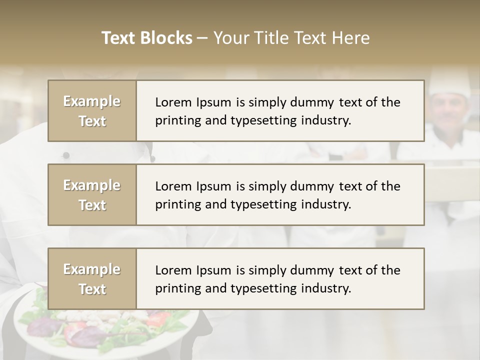 Kitchen Female Man PowerPoint Template