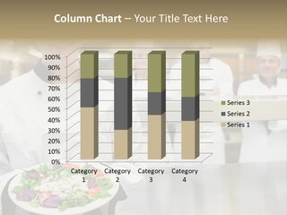 Kitchen Female Man PowerPoint Template