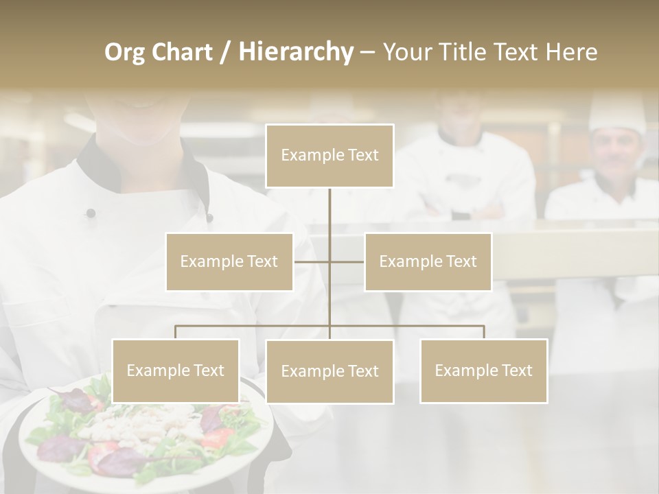 Kitchen Female Man PowerPoint Template