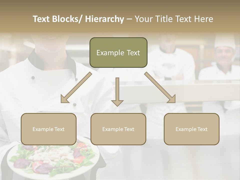 Kitchen Female Man PowerPoint Template