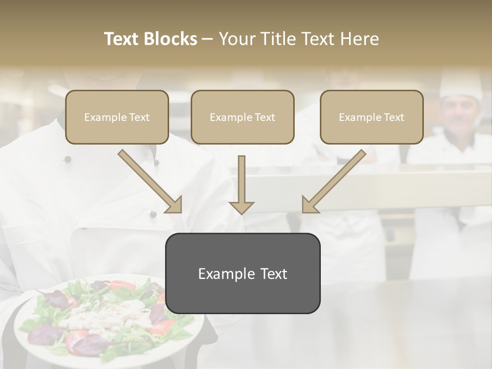 Kitchen Female Man PowerPoint Template