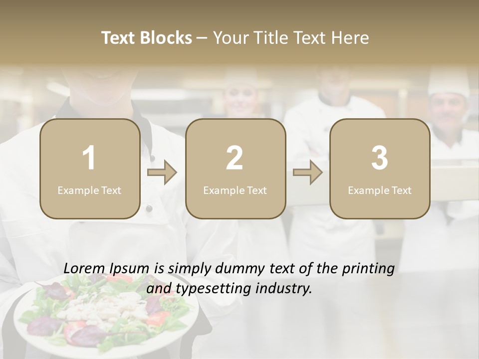 Kitchen Female Man PowerPoint Template