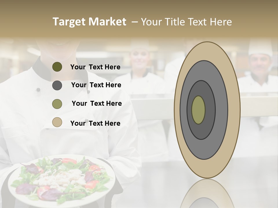 Kitchen Female Man PowerPoint Template