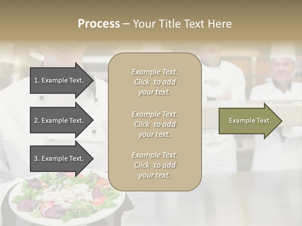 Kitchen Female Man PowerPoint Template