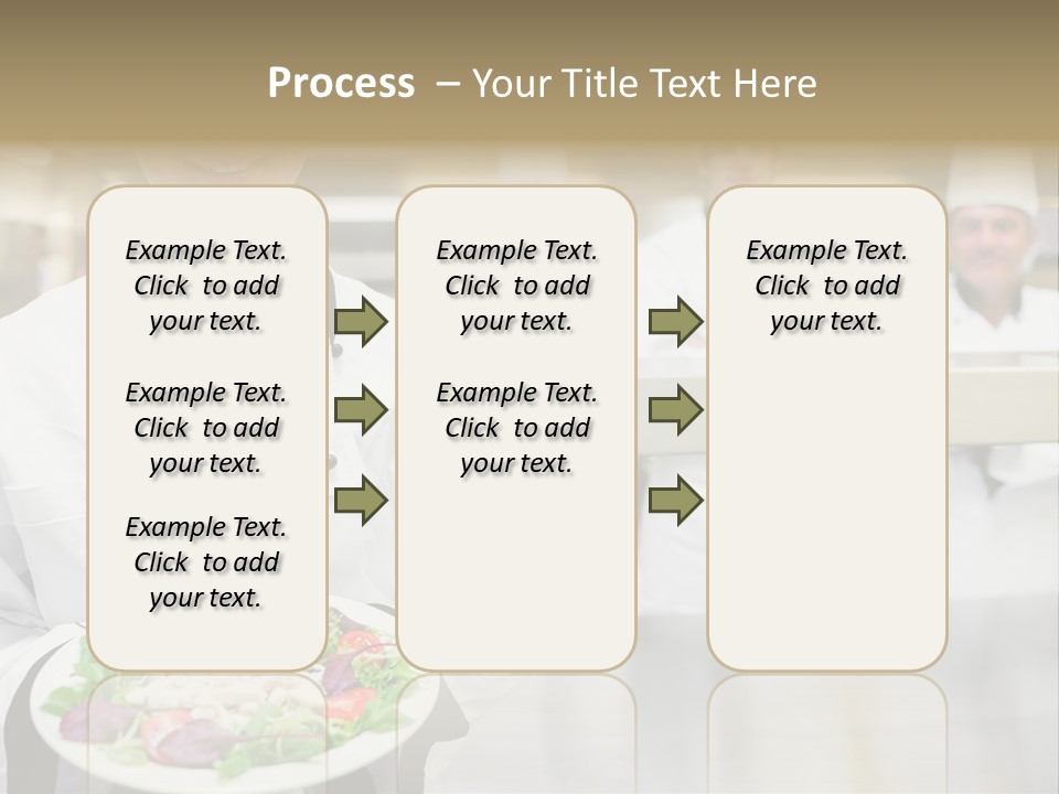 Kitchen Female Man PowerPoint Template