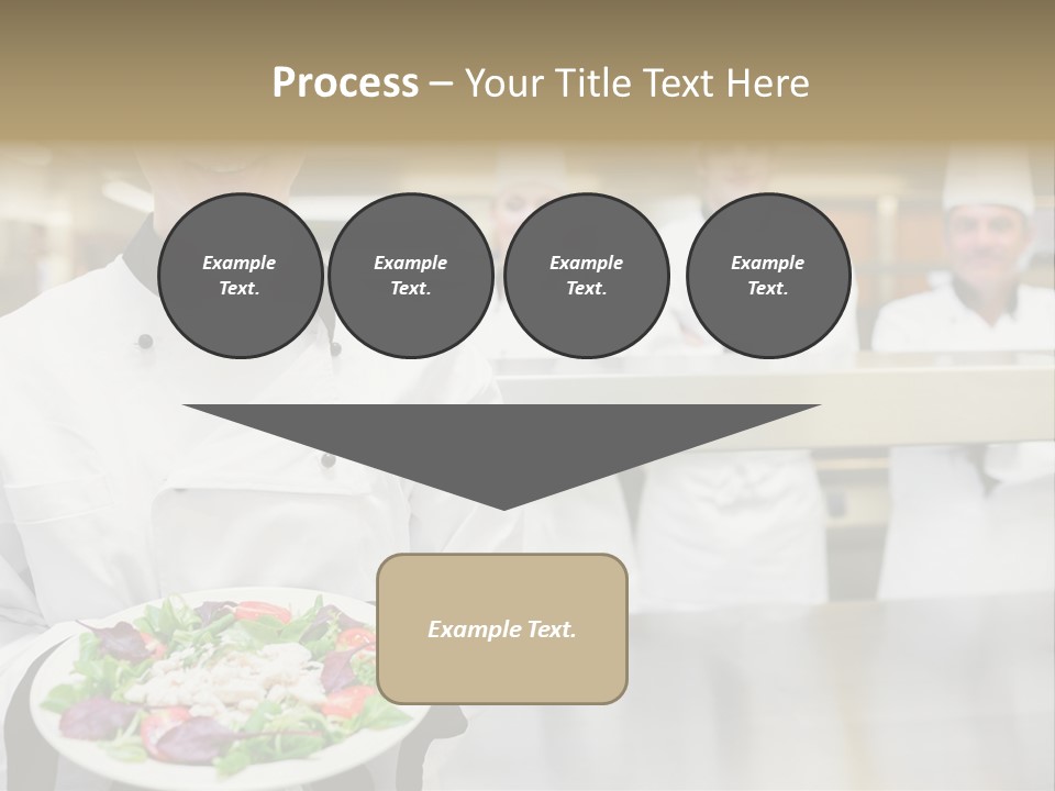 Kitchen Female Man PowerPoint Template