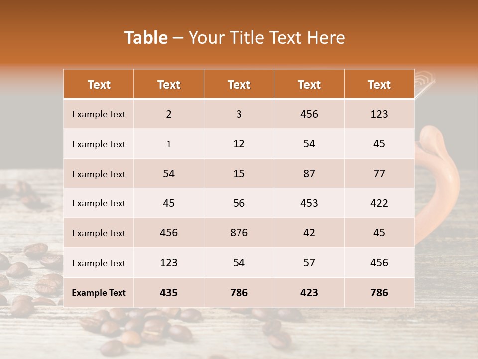 Beverage Food Taste PowerPoint Template