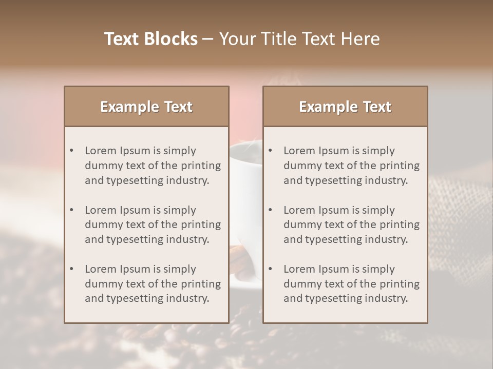 Natural Bean Copy PowerPoint Template
