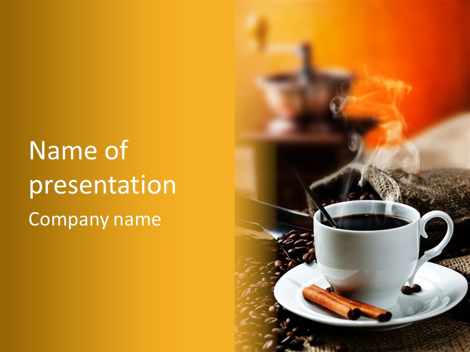 Close Decoration Roasted PowerPoint Template