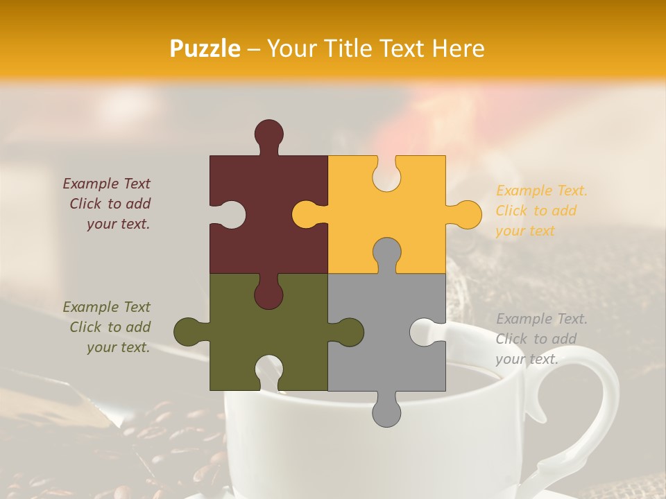 Close Decoration Roasted PowerPoint Template