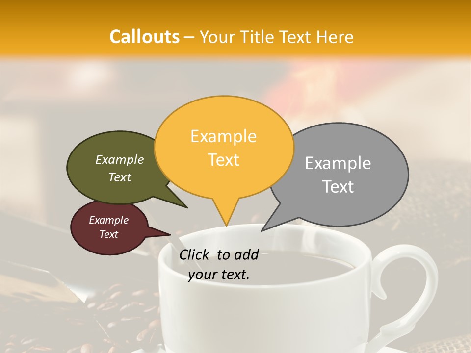 Close Decoration Roasted PowerPoint Template