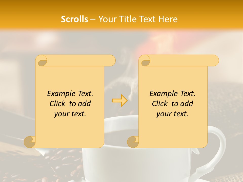 Close Decoration Roasted PowerPoint Template