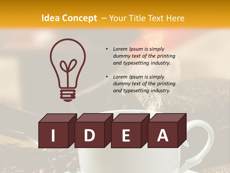 Close Decoration Roasted PowerPoint Template
