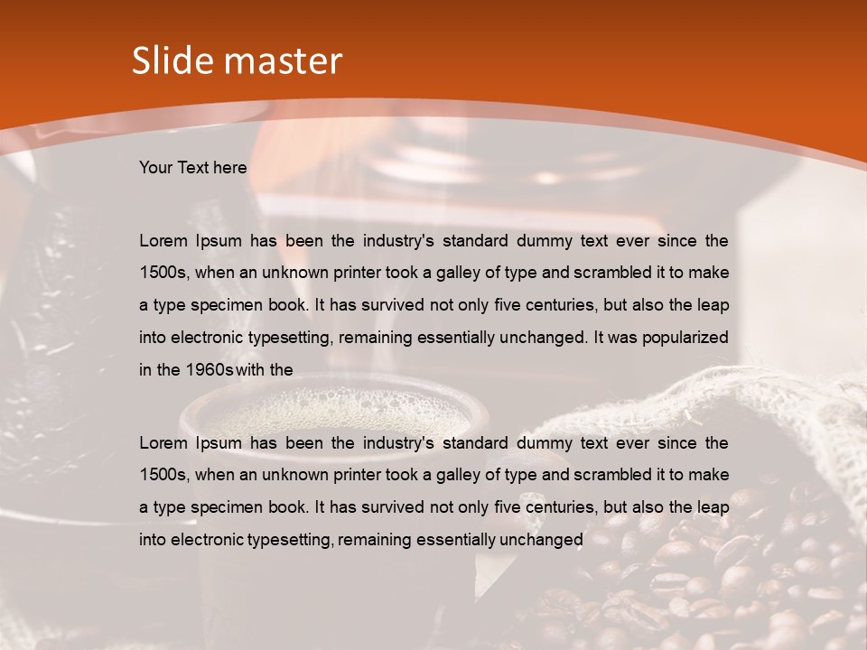 Taste Natural Smoke PowerPoint Template