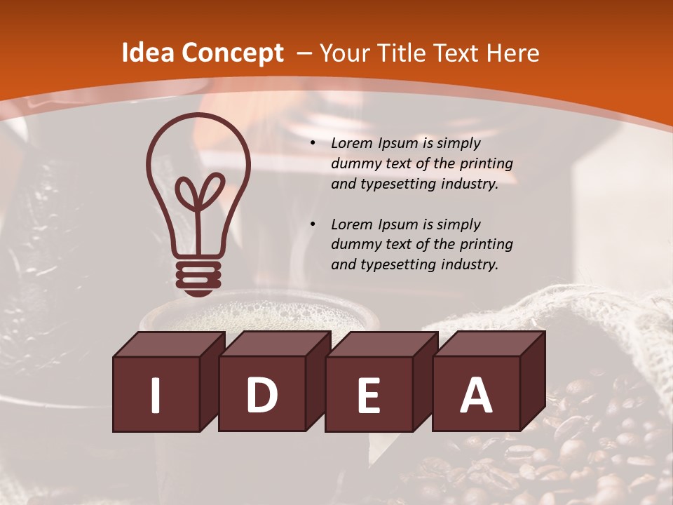 Taste Natural Smoke PowerPoint Template