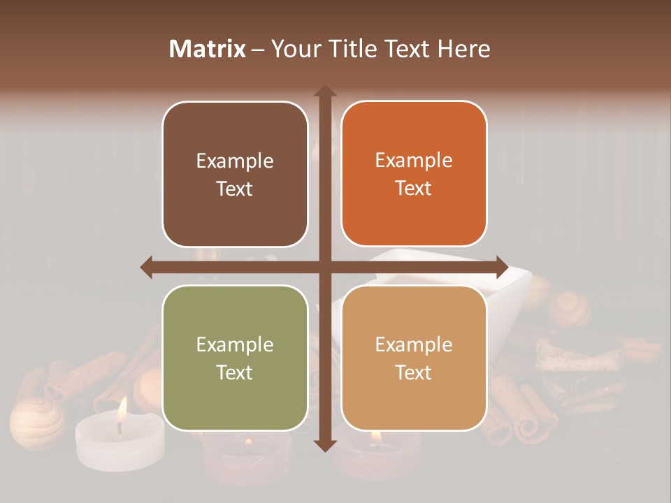 Chocolate Table Salon PowerPoint Template