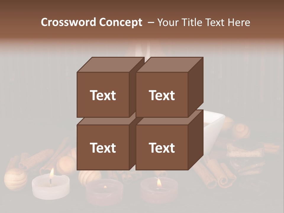 Chocolate Table Salon PowerPoint Template