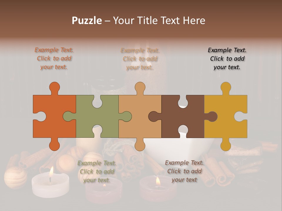 Chocolate Table Salon PowerPoint Template