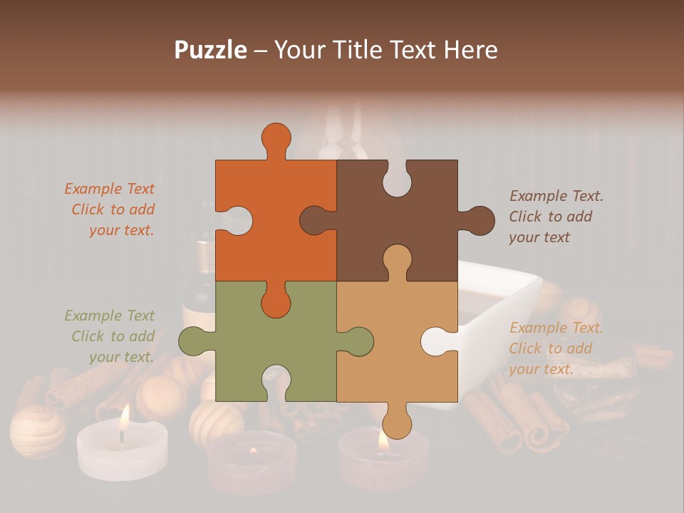 Chocolate Table Salon PowerPoint Template