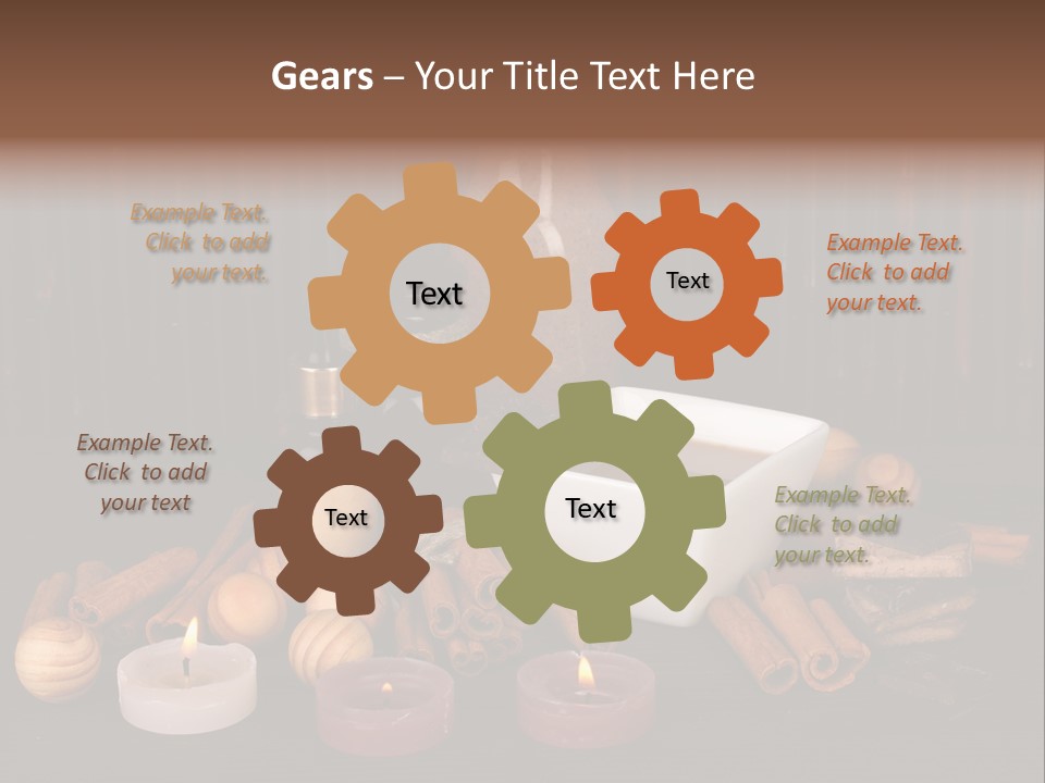 Chocolate Table Salon PowerPoint Template