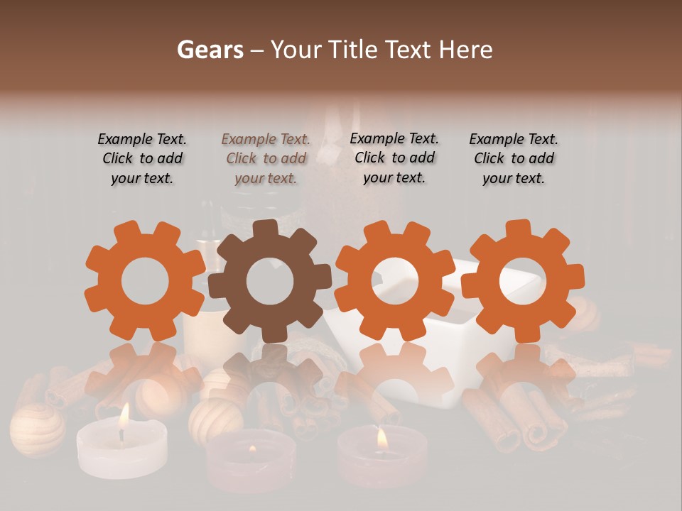 Chocolate Table Salon PowerPoint Template