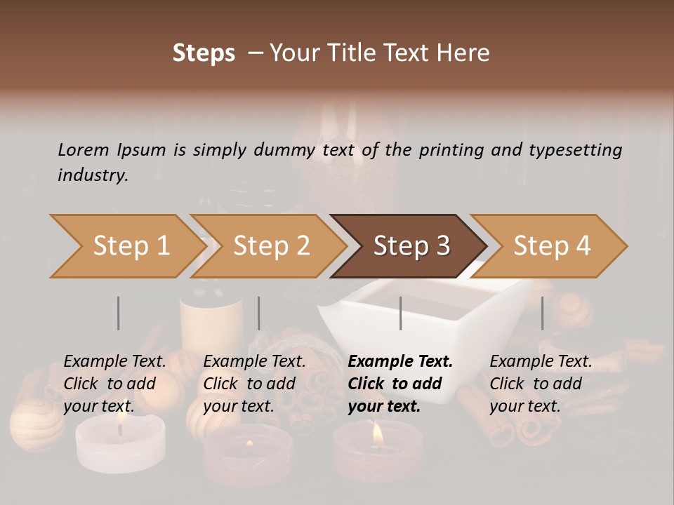 Chocolate Table Salon PowerPoint Template
