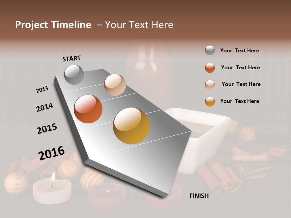 Chocolate Table Salon PowerPoint Template