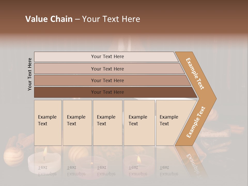 Chocolate Table Salon PowerPoint Template