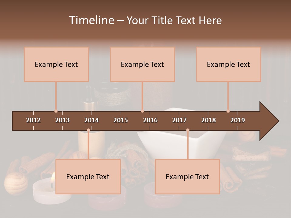 Chocolate Table Salon PowerPoint Template