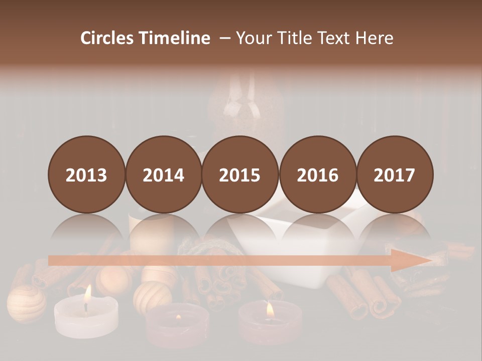 Chocolate Table Salon PowerPoint Template