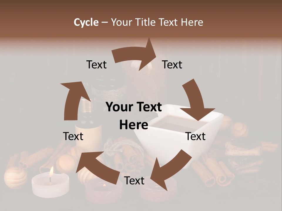 Chocolate Table Salon PowerPoint Template