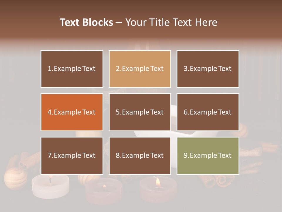 Chocolate Table Salon PowerPoint Template