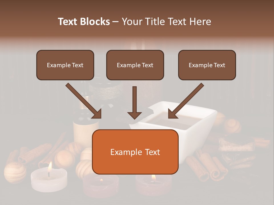 Chocolate Table Salon PowerPoint Template