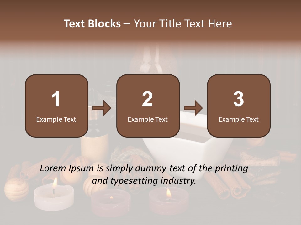 Chocolate Table Salon PowerPoint Template