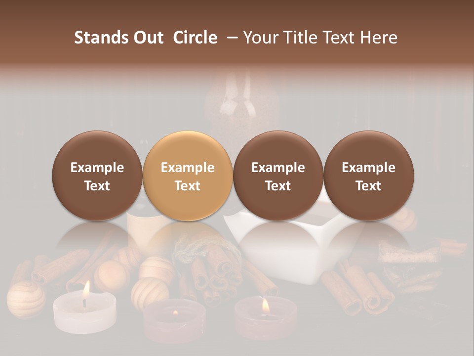 Chocolate Table Salon PowerPoint Template