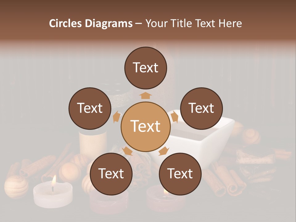 Chocolate Table Salon PowerPoint Template