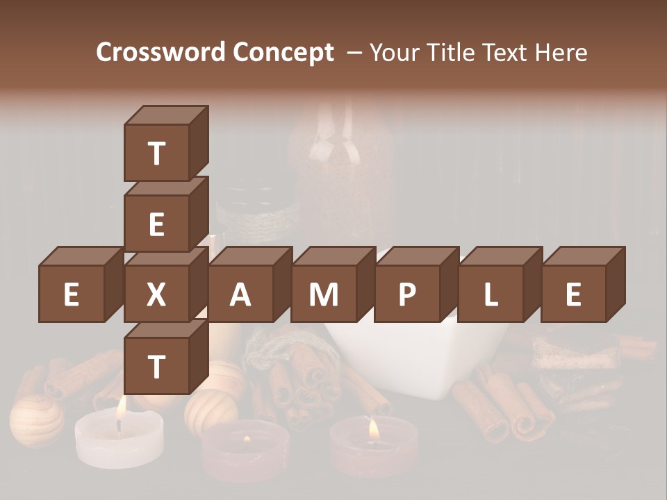 Chocolate Table Salon PowerPoint Template