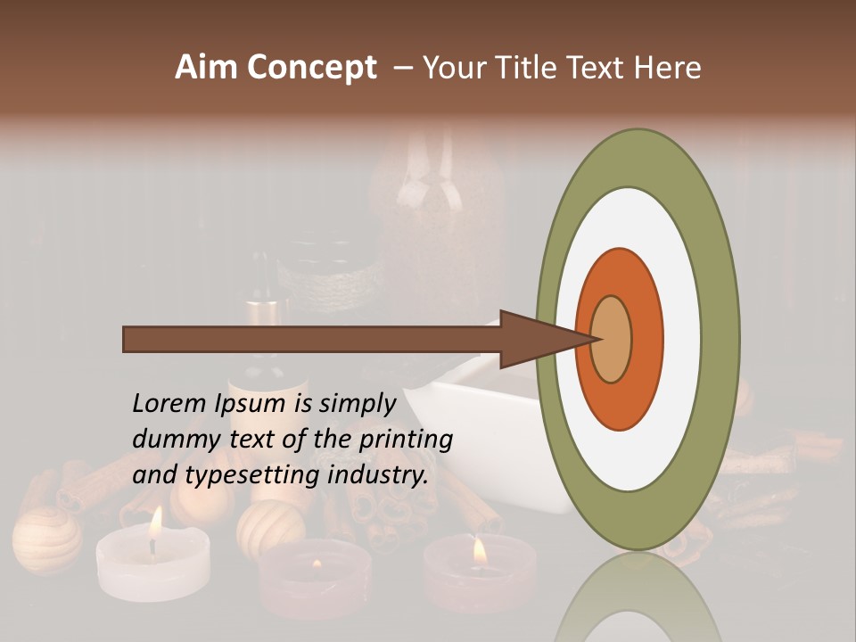 Chocolate Table Salon PowerPoint Template