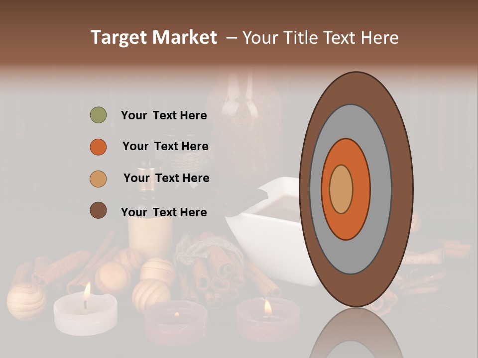 Chocolate Table Salon PowerPoint Template