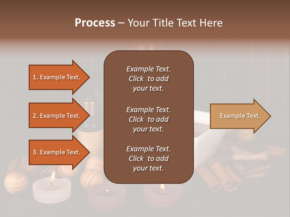 Chocolate Table Salon PowerPoint Template
