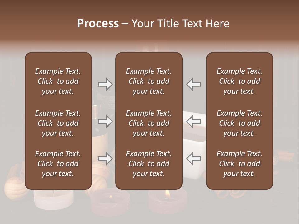 Chocolate Table Salon PowerPoint Template