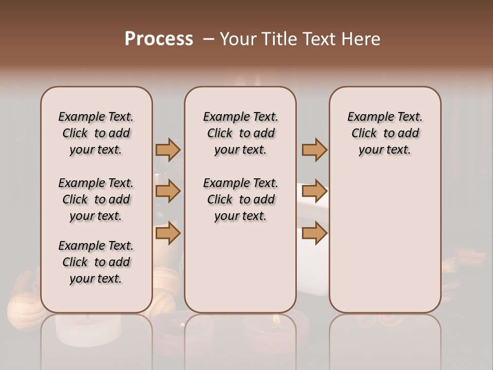 Chocolate Table Salon PowerPoint Template