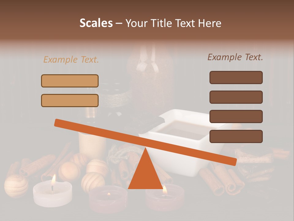 Chocolate Table Salon PowerPoint Template
