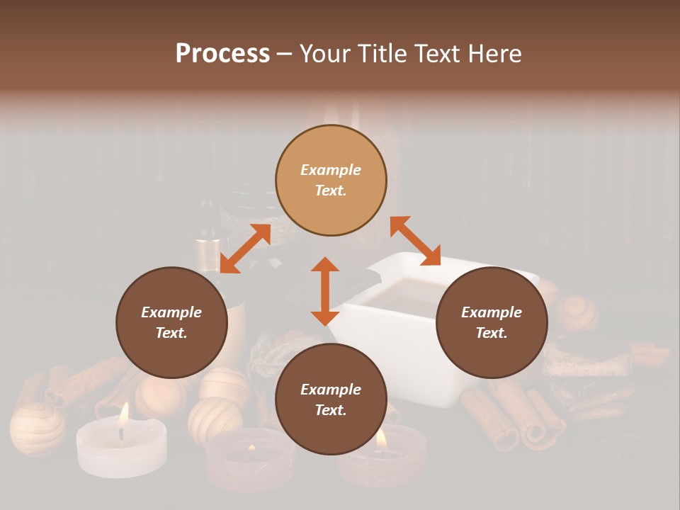 Chocolate Table Salon PowerPoint Template