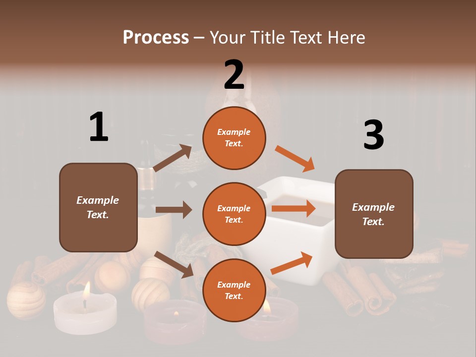 Chocolate Table Salon PowerPoint Template