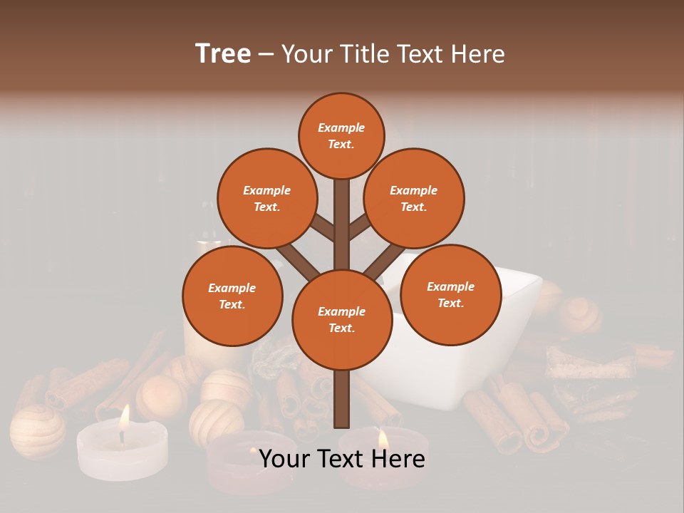 Chocolate Table Salon PowerPoint Template