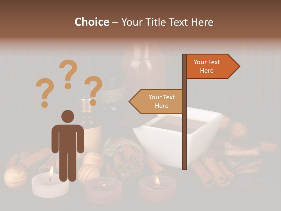 Chocolate Table Salon PowerPoint Template
