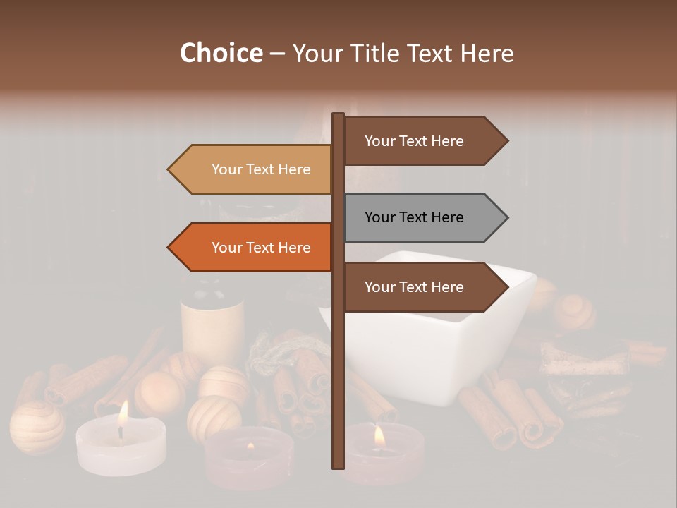 Chocolate Table Salon PowerPoint Template