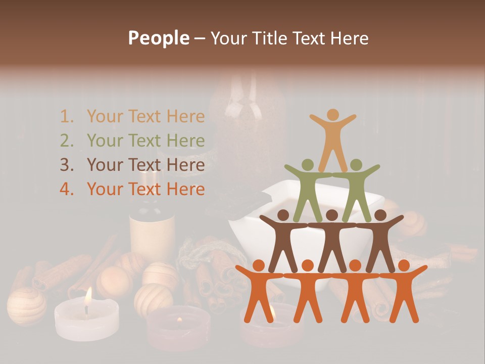 Chocolate Table Salon PowerPoint Template