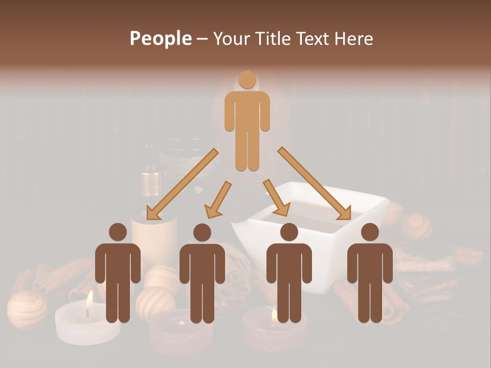 Chocolate Table Salon PowerPoint Template